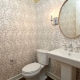 Wallpaper in the toilet: advantages, disadvantages and design options