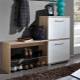 Shoe racks in the hallway: types, choices and options in the interior