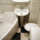 Design options for a combined bathroom in 