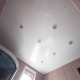 Design options for the ceiling in the toilet