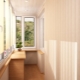 Options for finishing the loggia with clapboard