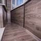 Floor finishes on the balcony