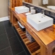 Wooden countertop in the bathroom: description of types, tips for choosing and care