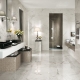 Porcelain stoneware for the bathroom: features, selection and application