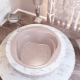 Round baths in the interior