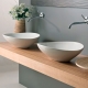 Overhead bathroom sinks