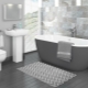 Gray bathroom: choosing color and style, placing accents