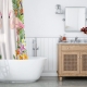 Fabric curtains for the bathroom: types and selection