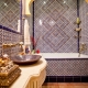 Bathroom design options in an oriental style