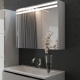 Bathroom mirror cabinet with lighting: types, recommendations for choosing