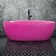 Colored acrylic bathtubs: varieties, recommendations for choosing