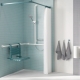 Corner curtains for the bathroom: types, tips for choosing