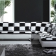Black and white sofas: features and combination rules