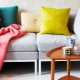 Sofa cushions in the interior