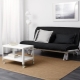 Sofas with accordion mechanism and orthopedic mattress