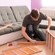 How to disassemble a corner sofa?