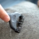 How do I get the pellets off my pants?
