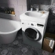 Washing machine under the sink in the bathroom: features, subtleties of choice and placement
