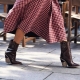 What can female Cossacks wear with?