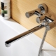 Faucets with long bath spout