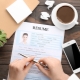 We make a resume