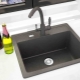 Black kitchen sinks: a variety of models and beautiful examples