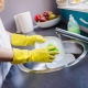 Dishwashing gloves: types and selection rules