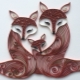 We make animals using the quilling technique