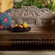 Carved furniture in the interior