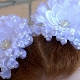 School bows in kanzashi style