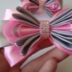 All about small bows using the kanzashi technique