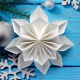Making voluminous snowflakes out of paper