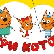 Birthday and holidays in the style of Three Cats