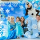 Birthday in the style of Frozen