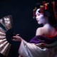 Features of makeup in the style of a Japanese geisha