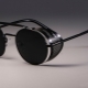 Choosing glasses in retro style