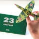 Making crafts in the form of an airplane on February 23