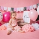 How to decorate with balloons the birthday of a girl 1 year old?