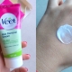 Creams Veet for depilation of intimate areas