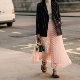 How to wear a pleated skirt with sneakers?