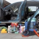 Car interior dry cleaning products