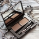 Eyeshadow with wax for eyebrows