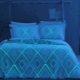 Glowing bed linen