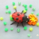 How can you mold a ladybug from plasticine?