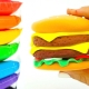 How to mold a plasticine burger?