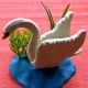 How to mold a swan from plasticine?
