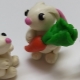 How to mold a hare and a rabbit from plasticine?