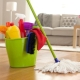Cleaning the apartment