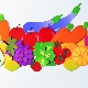 Making vegetables and fruits from paper