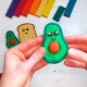 We sculpt an avocado from plasticine